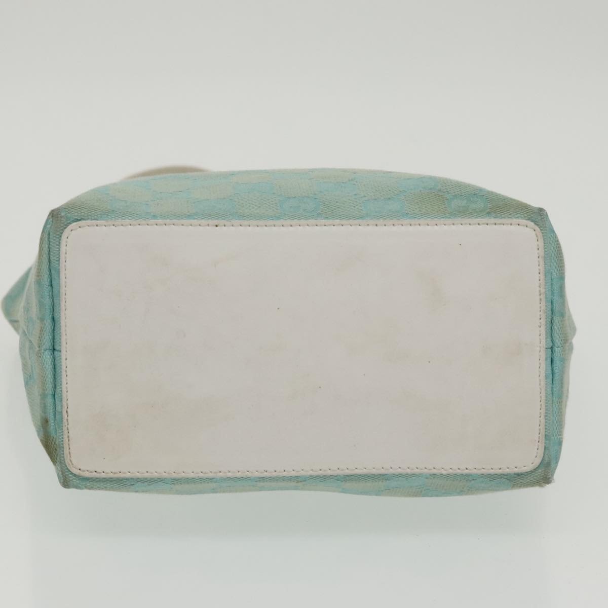 GUCCI GG Canvas Hand Bag Light Blue Gold 002 002 - 5