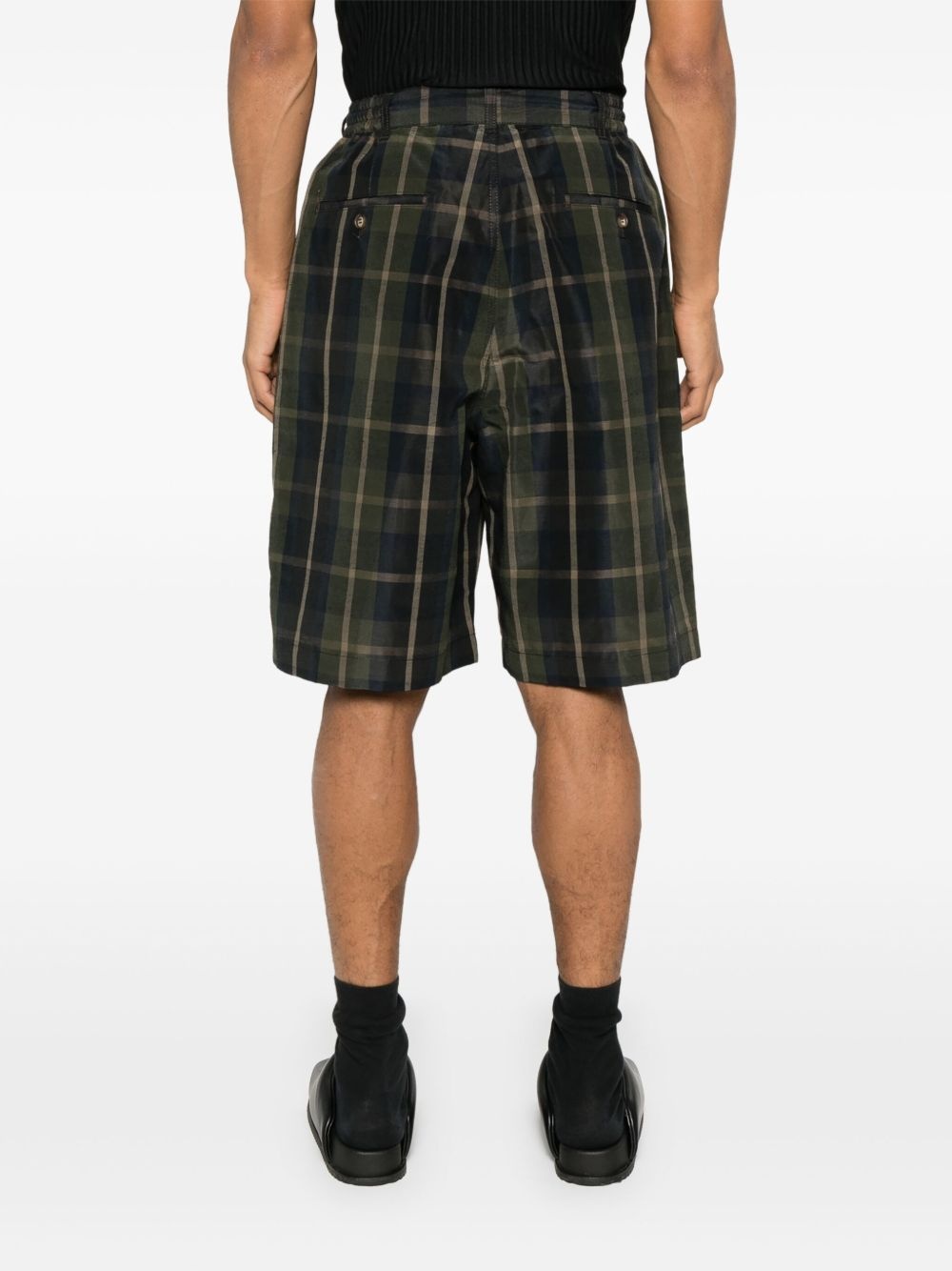 checked shorts - 4