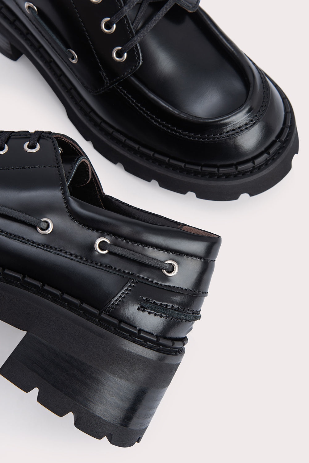 Stanley Black Semi Patent Leather - 5