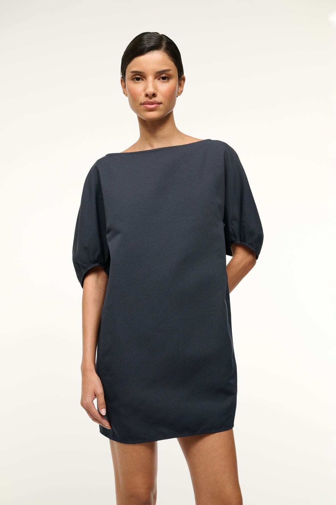 STAUD DIDI DRESS NAVY - 4