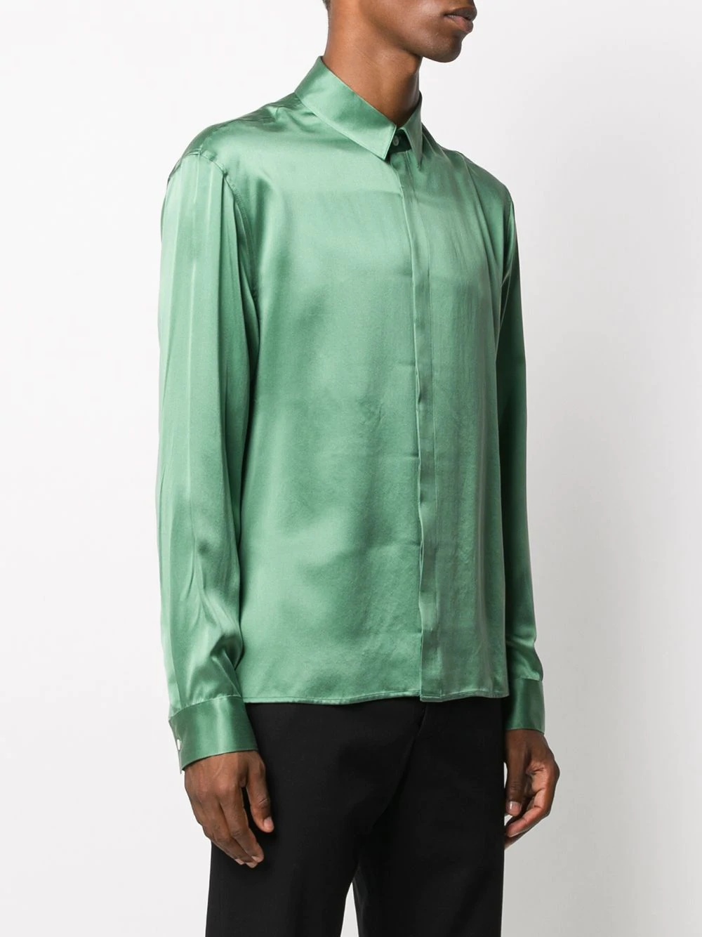 silk-satin shirt - 3