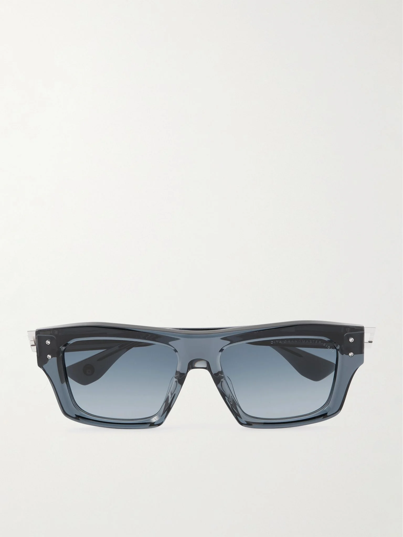 Grandmaster-Eight Square-Frame Acetate and Titanium Sunglasses Gray - 1