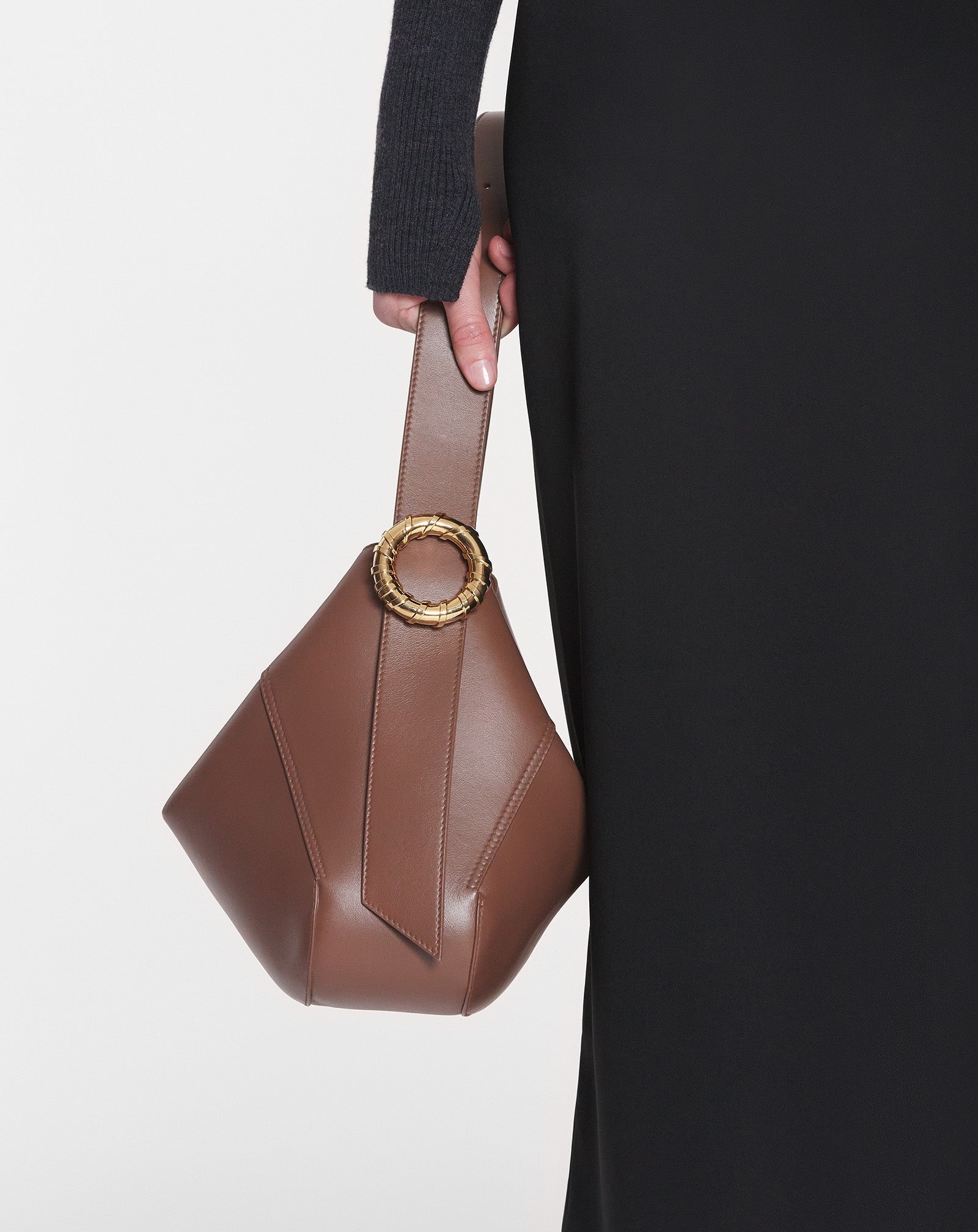 SMALL-MEDIUM LEATHER MELODIE HOBO BAG - 2