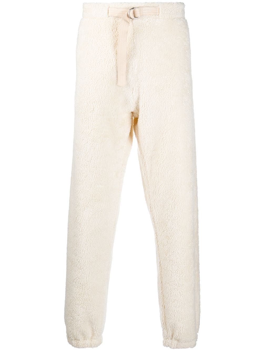 shaggy fleece track pants - 1