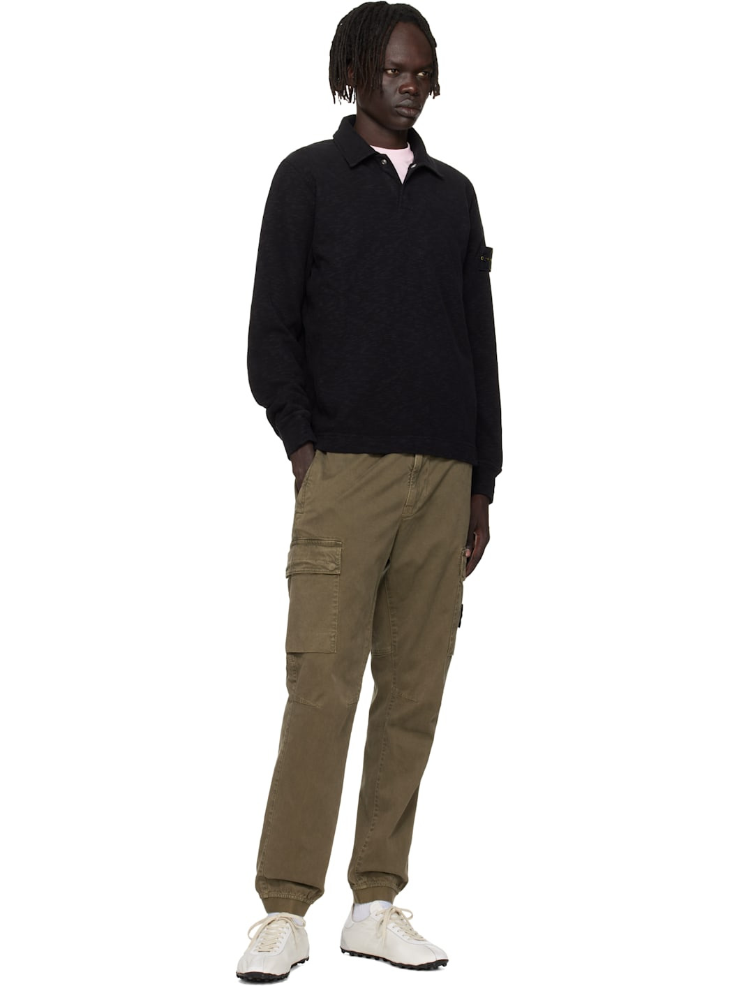 Black 6100054 Vanisé Brushed Heavy Cotton Jersey Polo - 5