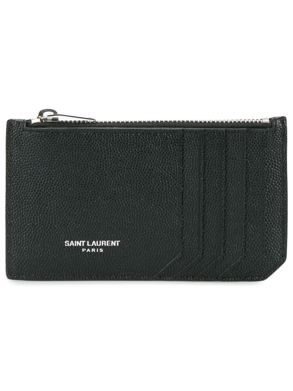 zip-fastened leather cardholder - 1