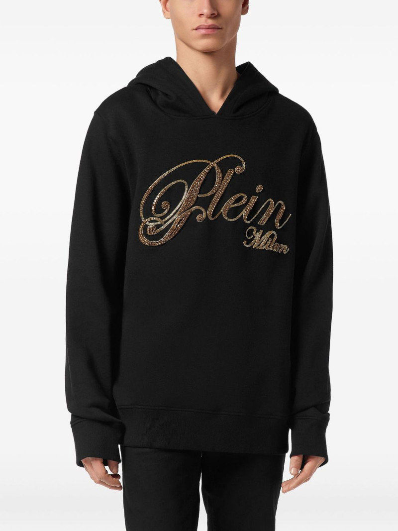 PHILIPP PLEIN rhinestone-embellished hoodie outlook