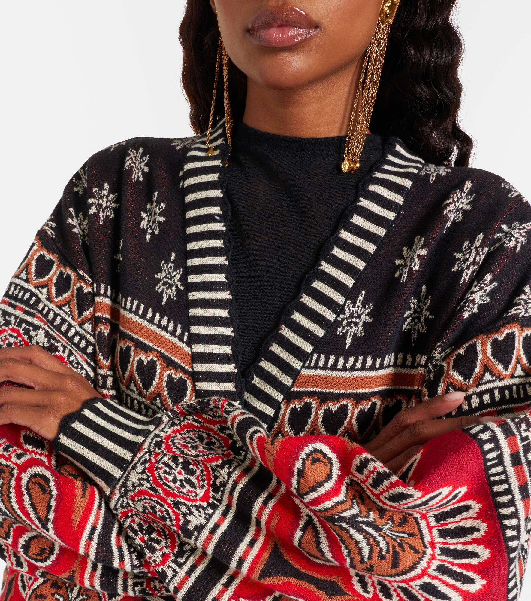 Coconut Grove cotton jacquard cardigan - 4