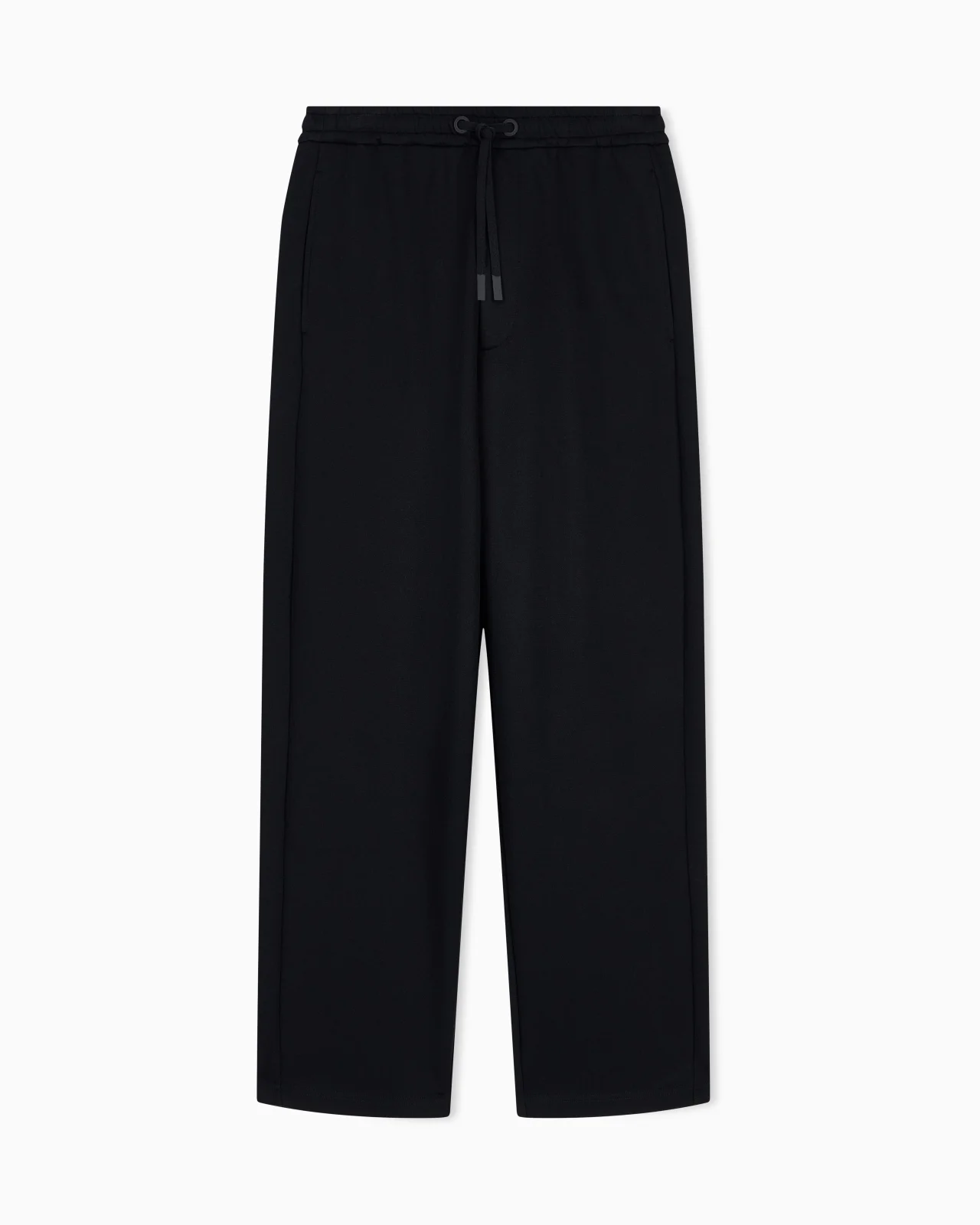 TROUSER REGULAR FIT IN MODAL AND COTTON DOUBLE JERSEY - 1