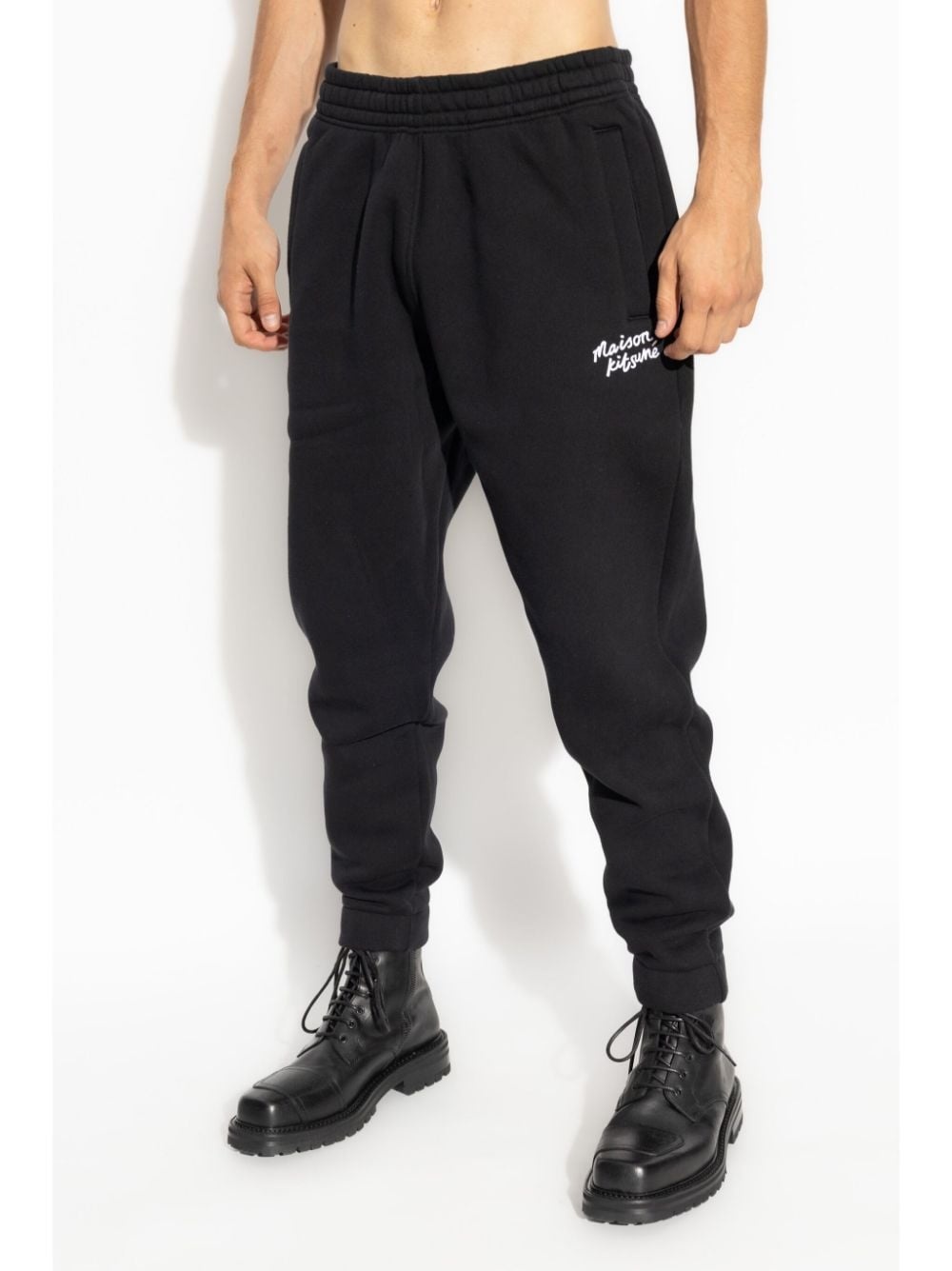 logo-print cotton track pants - 3