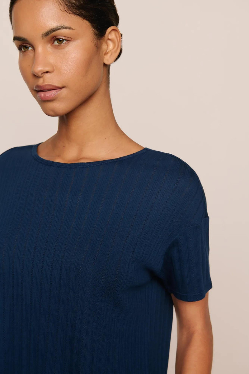 eberjey Pointelle Short Sleeve Tee outlook