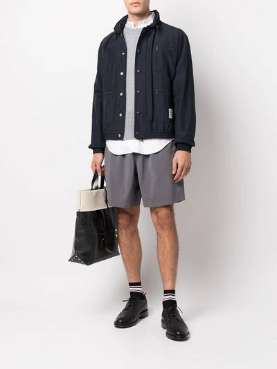 Thom Browne elasticated waistband track shorts outlook