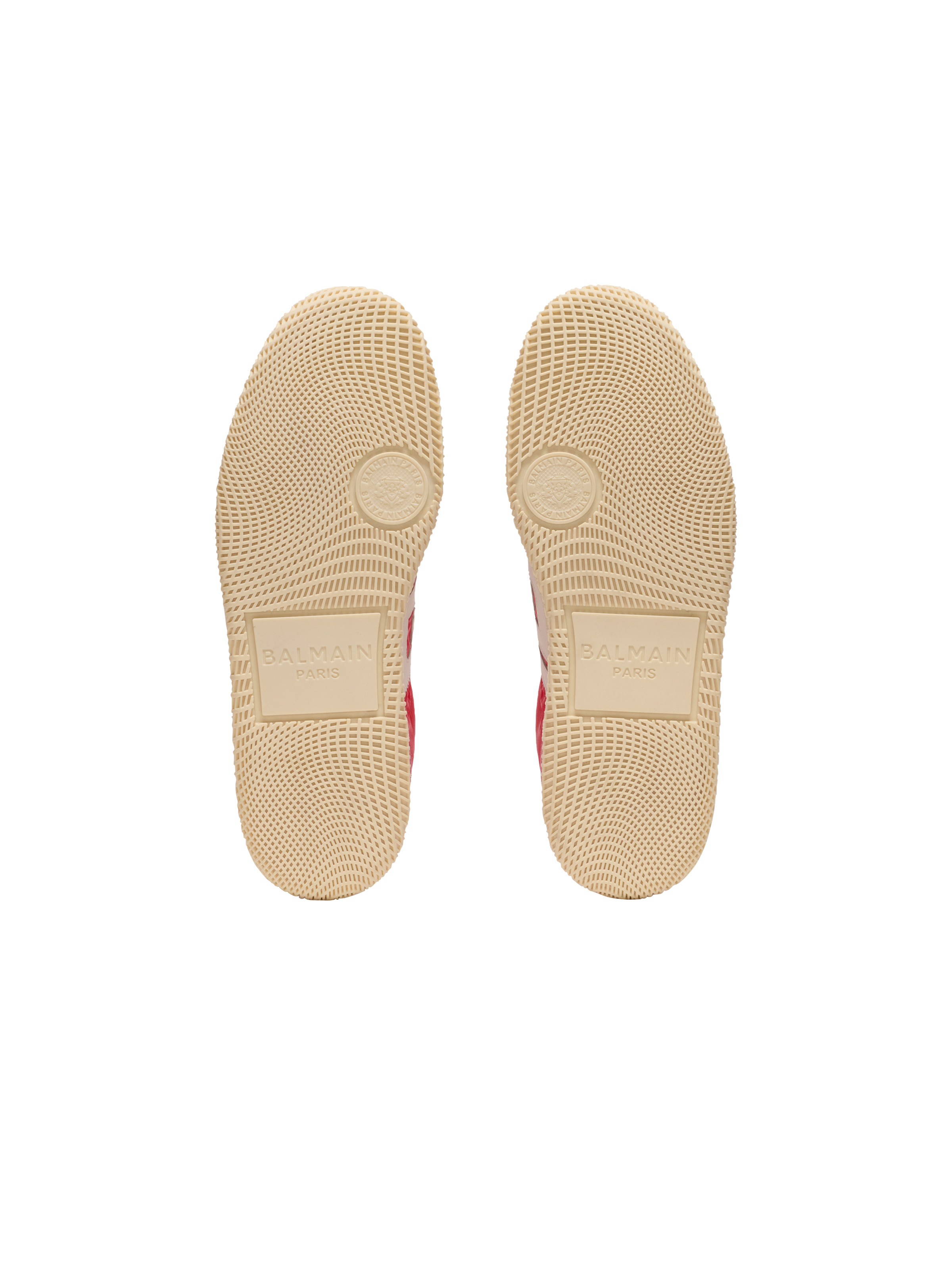 Balmain Swan suede and nylon trainers - 4