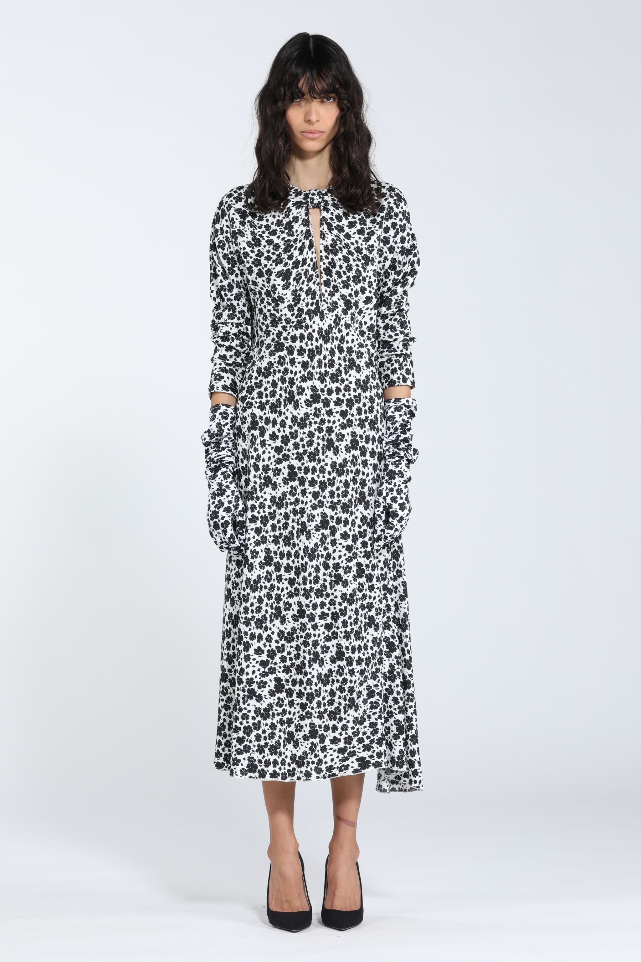 FLORAL-PRINT MIDI DRESS - 4