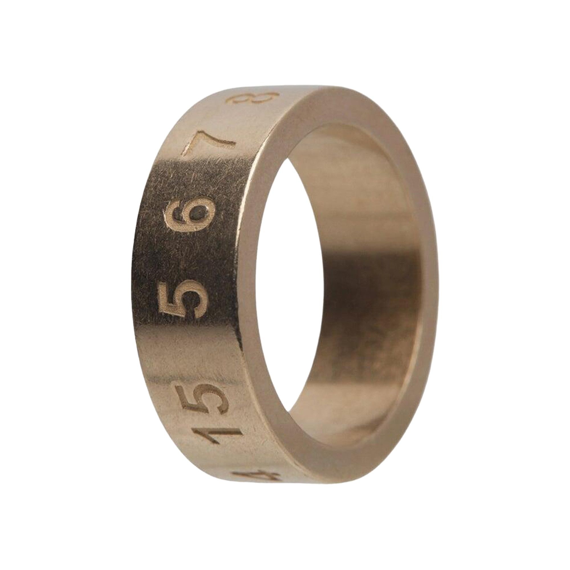 Maison Margiela Numbers Engraved Ring 'Yellow Gold' - 2