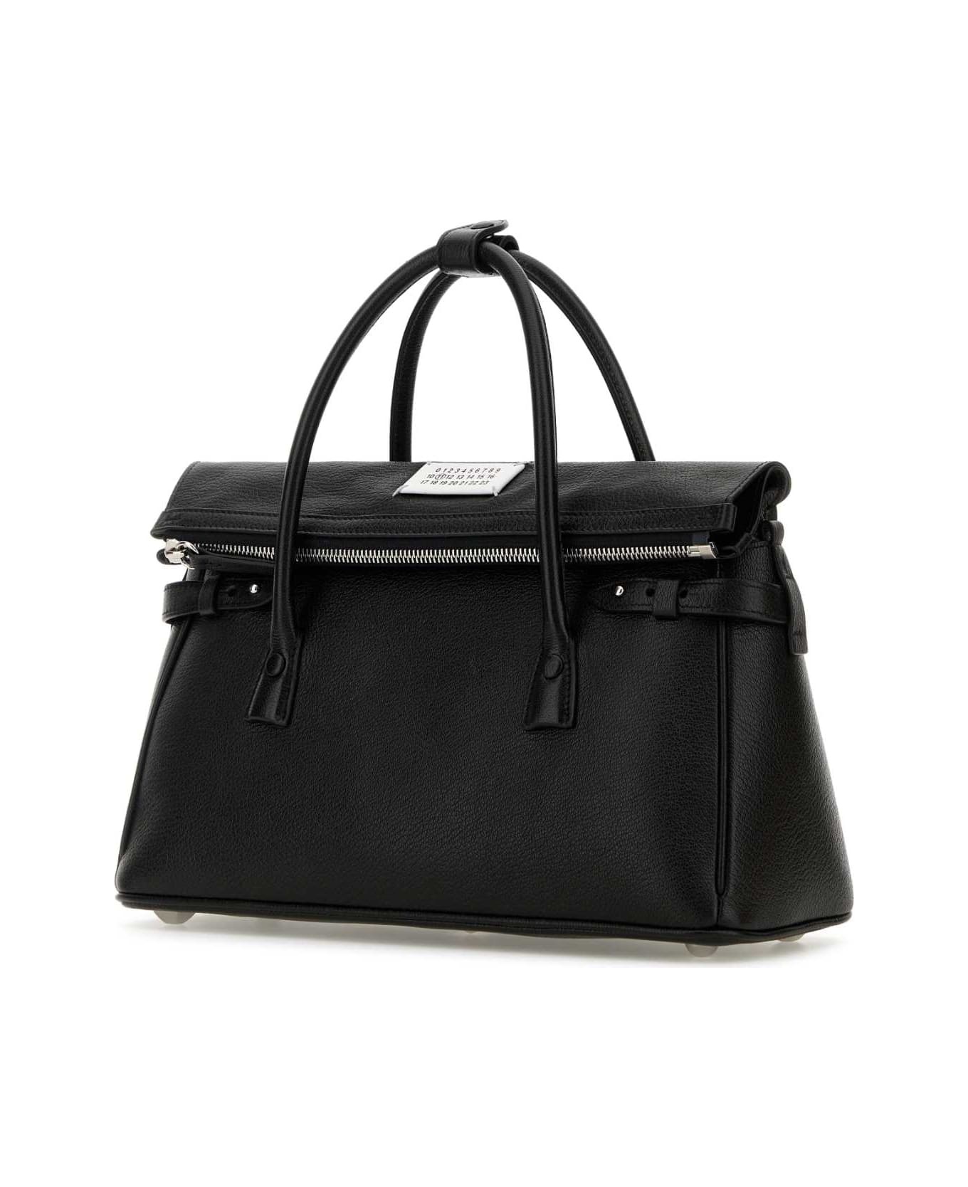 Black Leather 5ac East West Handbag - 2