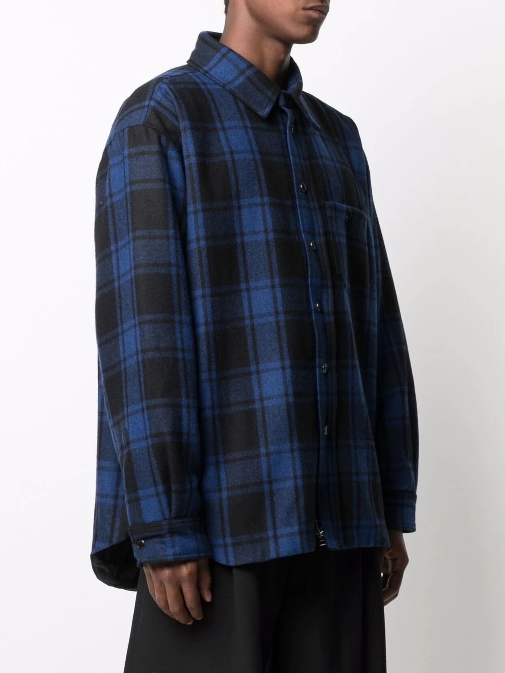 checked shirt jacket - 5