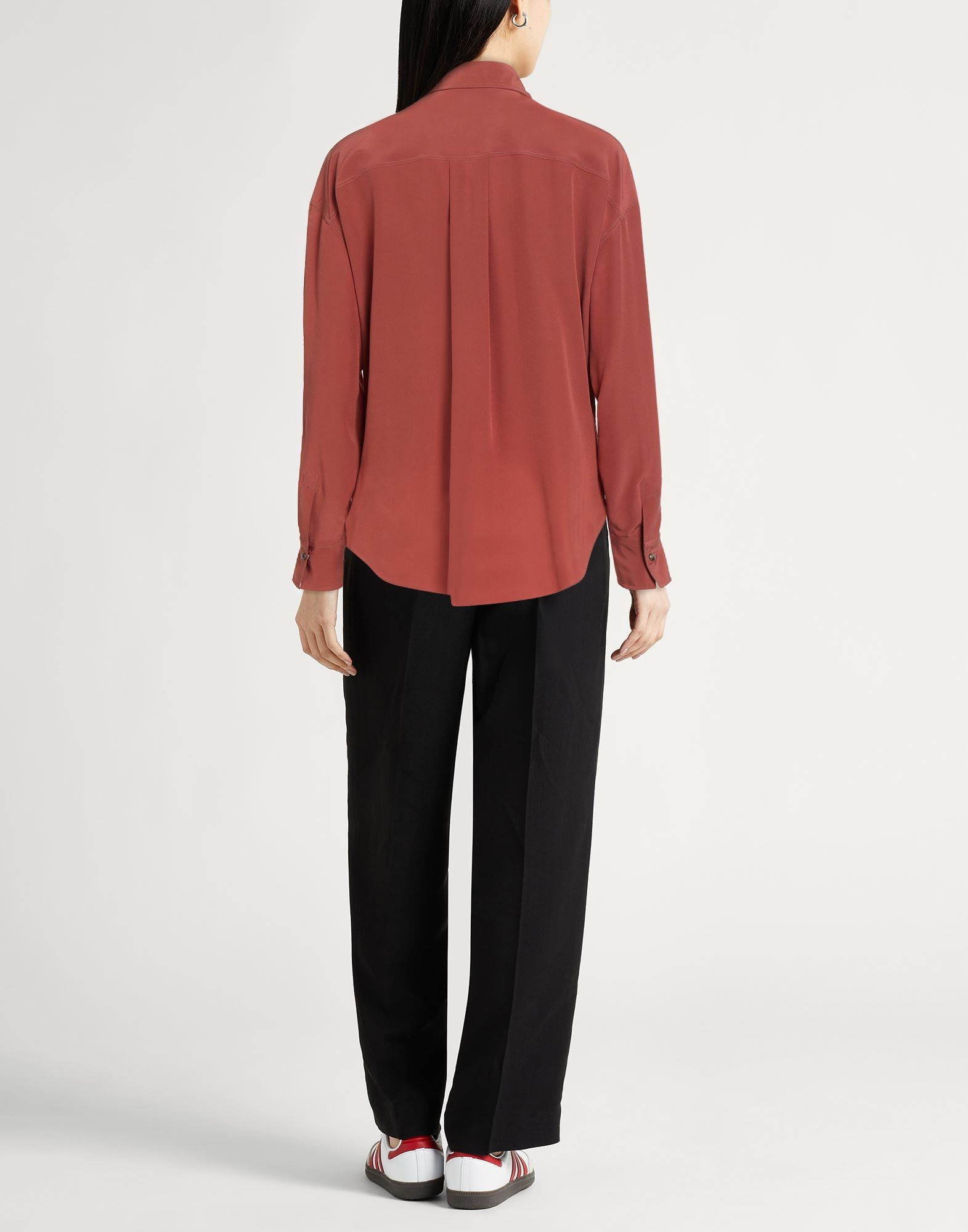 Brick Women's Silk Shirts & Blouses - 3