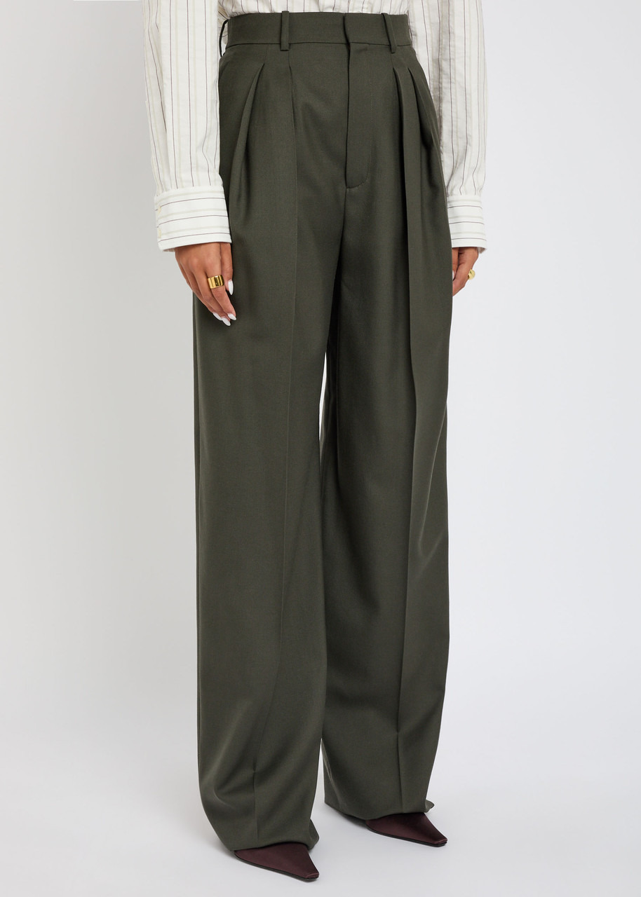Yves Saint Laurent Wide-leg Wool Trousers - 2