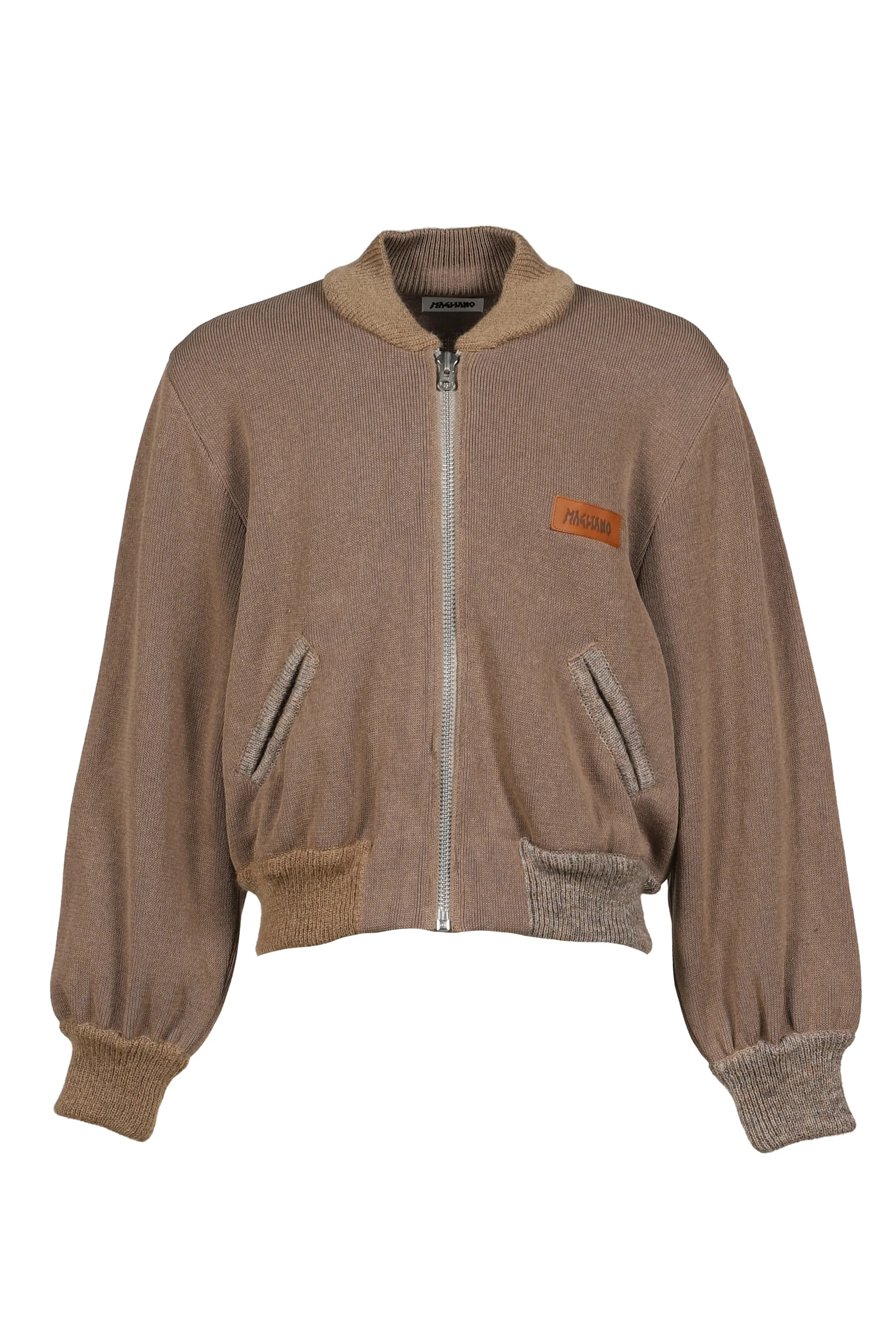 KNITTED BOMBERONE / SAND - 1