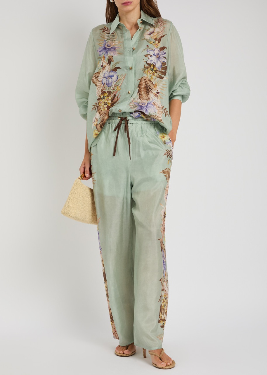 Zimmermann Coco Floral-printed Silk Trousers - 4