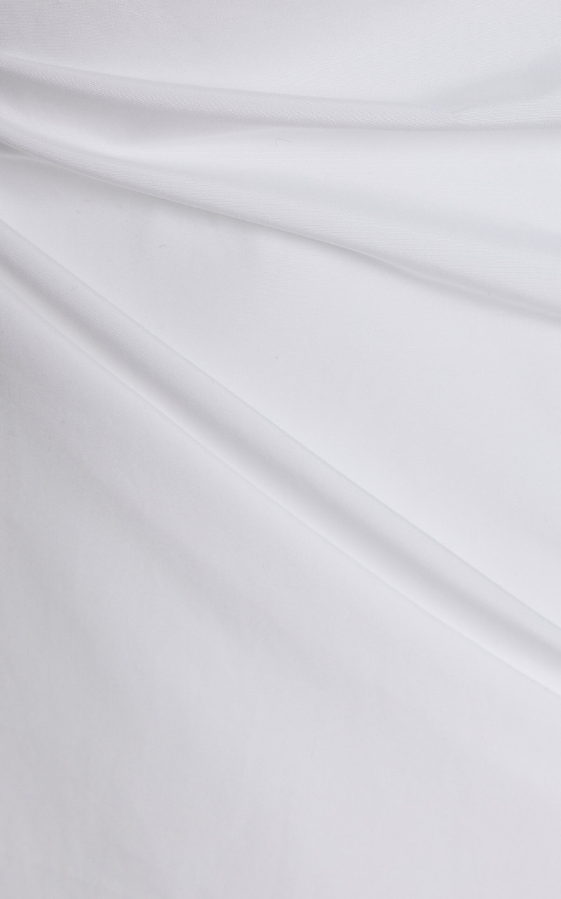 Draped Cotton Poplin Top white 5