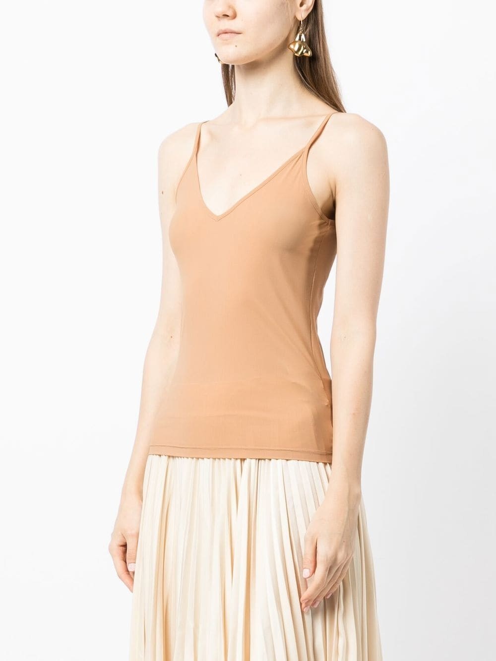 V-neck sleeveless top - 3