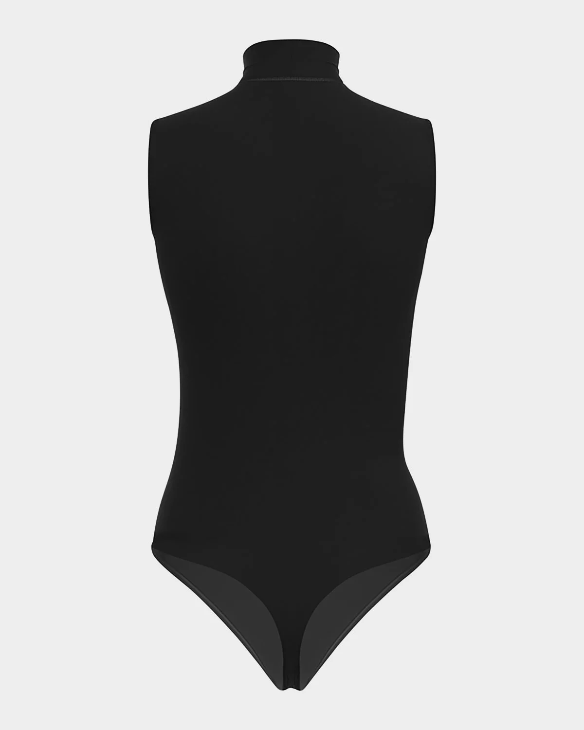 Sleeveless Mock-Neck String Bodysuit - 1