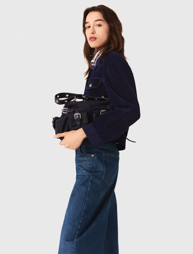Cropped velvet jacket 3