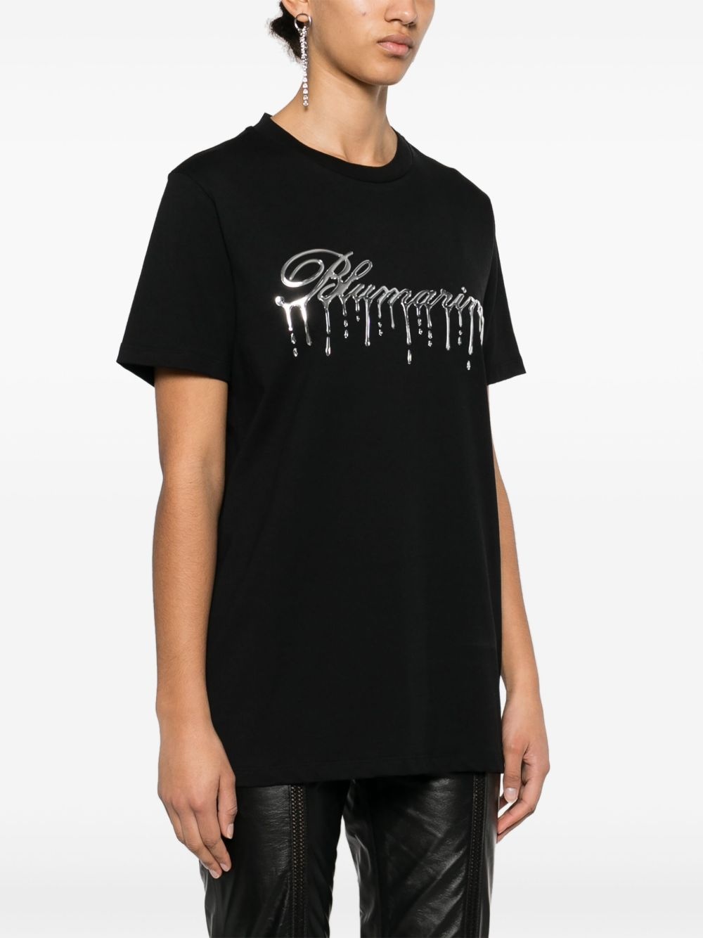 raised-logo T-shirt - 3