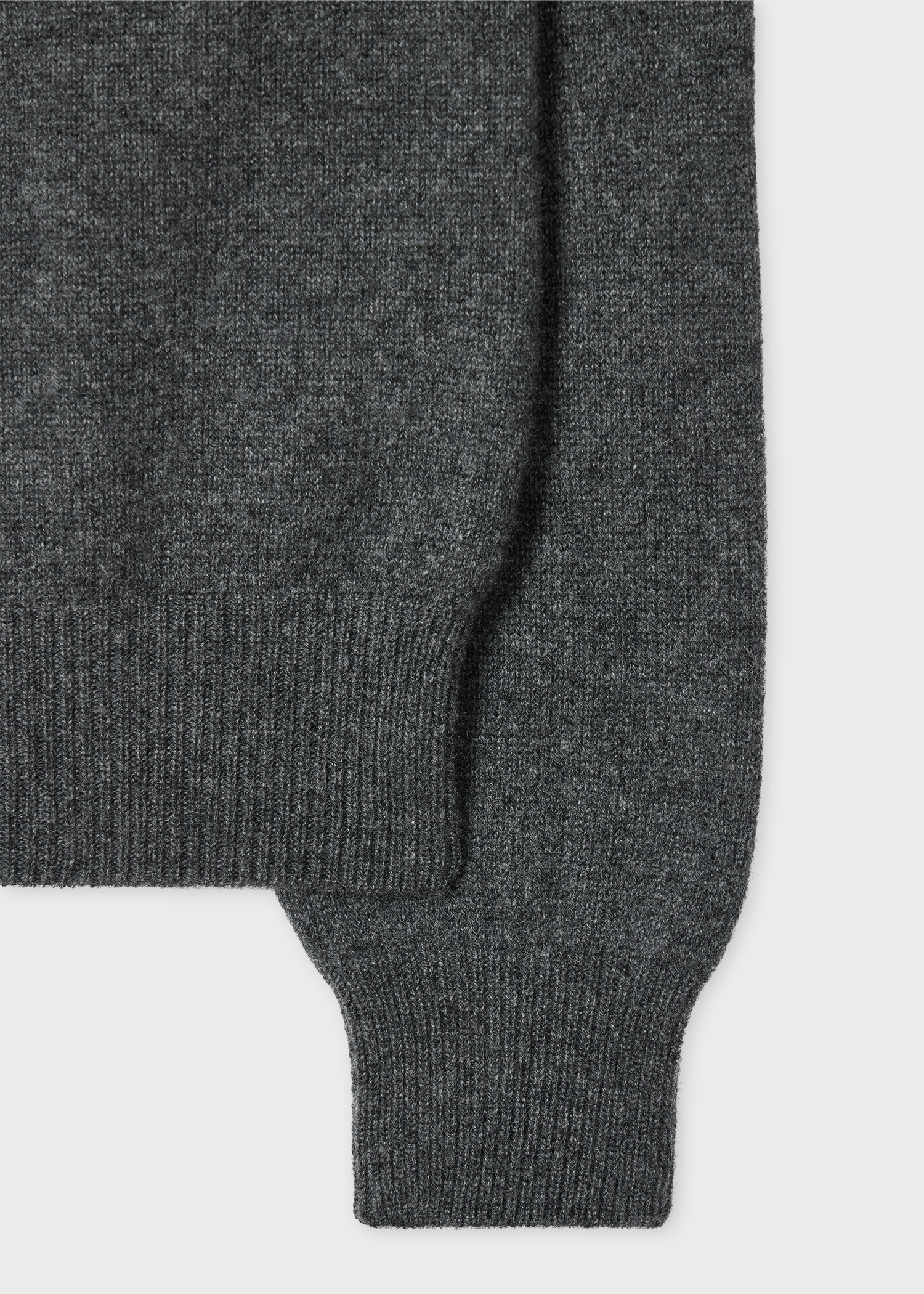 Charcoal Cashmere Crew Neck Sweater - 2