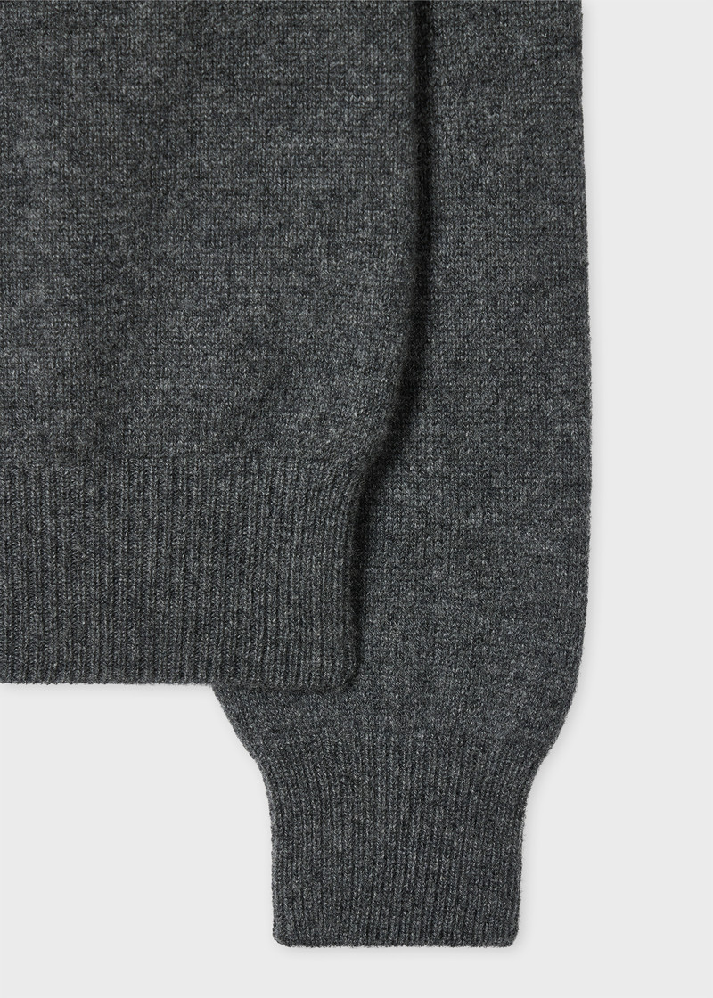 Paul Smith Charcoal Cashmere Crew Neck Sweater outlook
