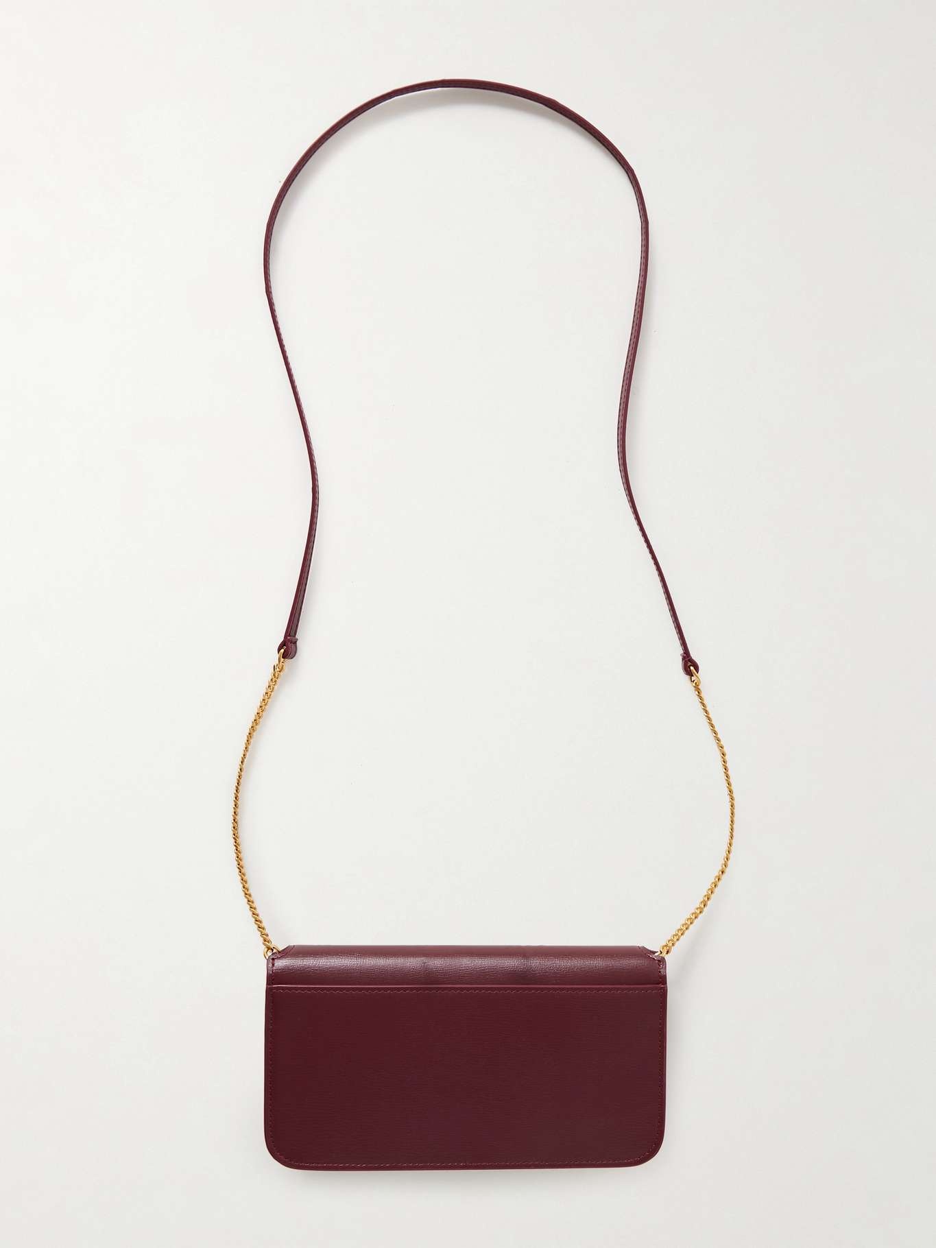 Cassandre Strap leather phone case Burgundy - 3