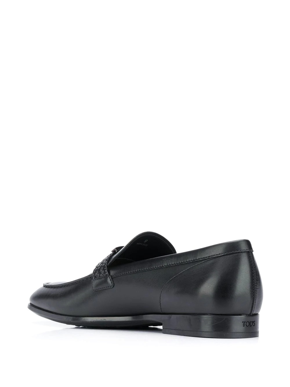 T-buckle leather loafers - 3