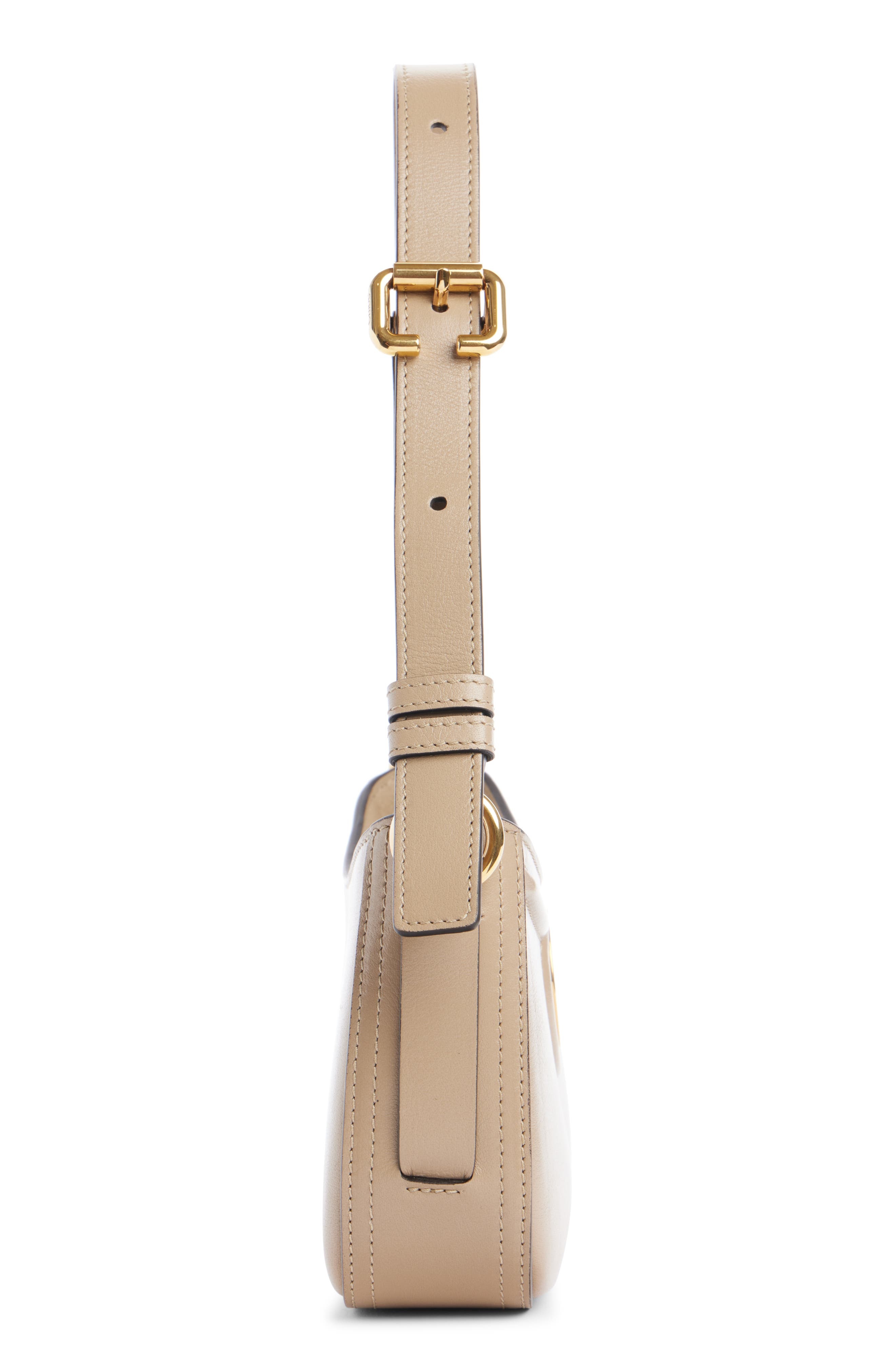 Chloé Mini Horse Medal Leather Shoulder Bag in Boyish Brown at Nordstrom - 4