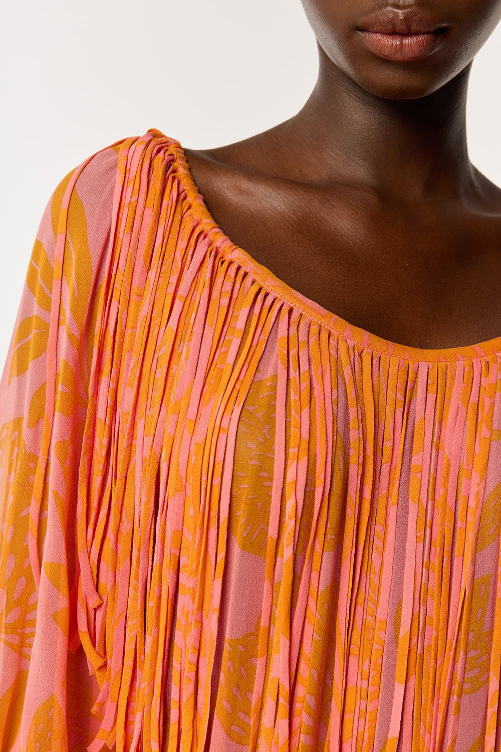 Mini Dress Clementine - Pink Macro Stelis - 4