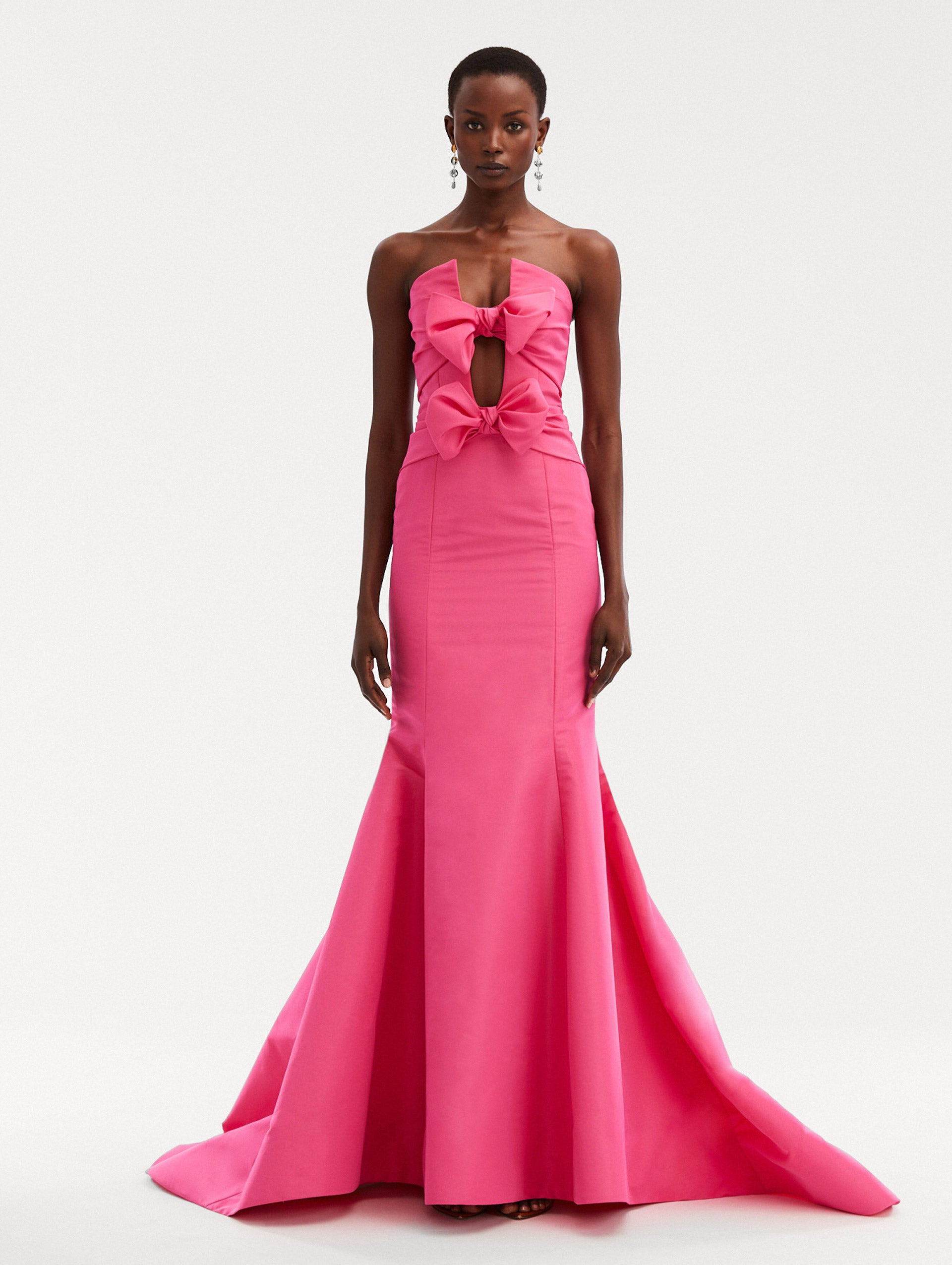 BOW DETAIL TRUMPET GOWN - 2