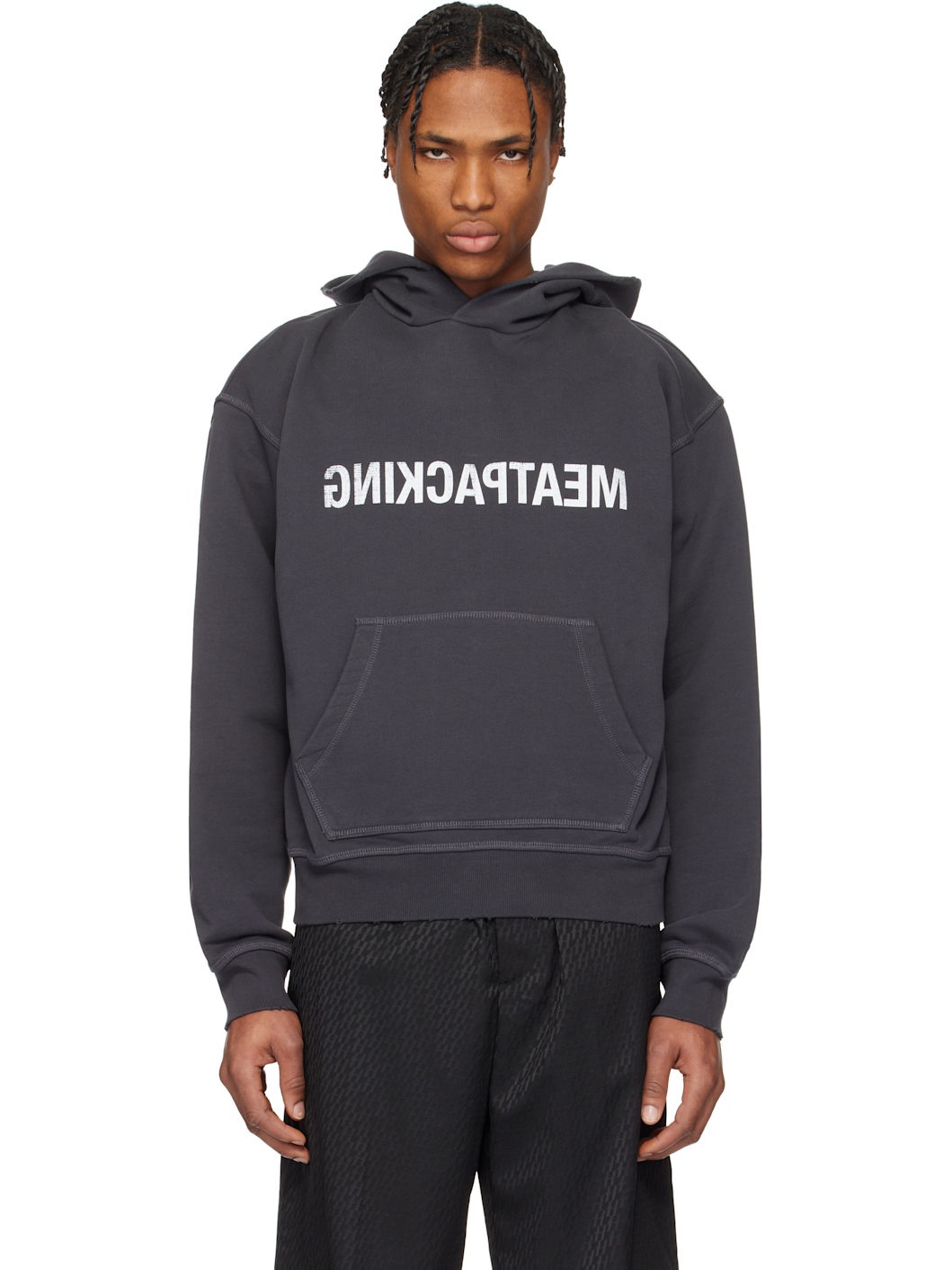 Gray 'Meatpacking' Hoodie - 1