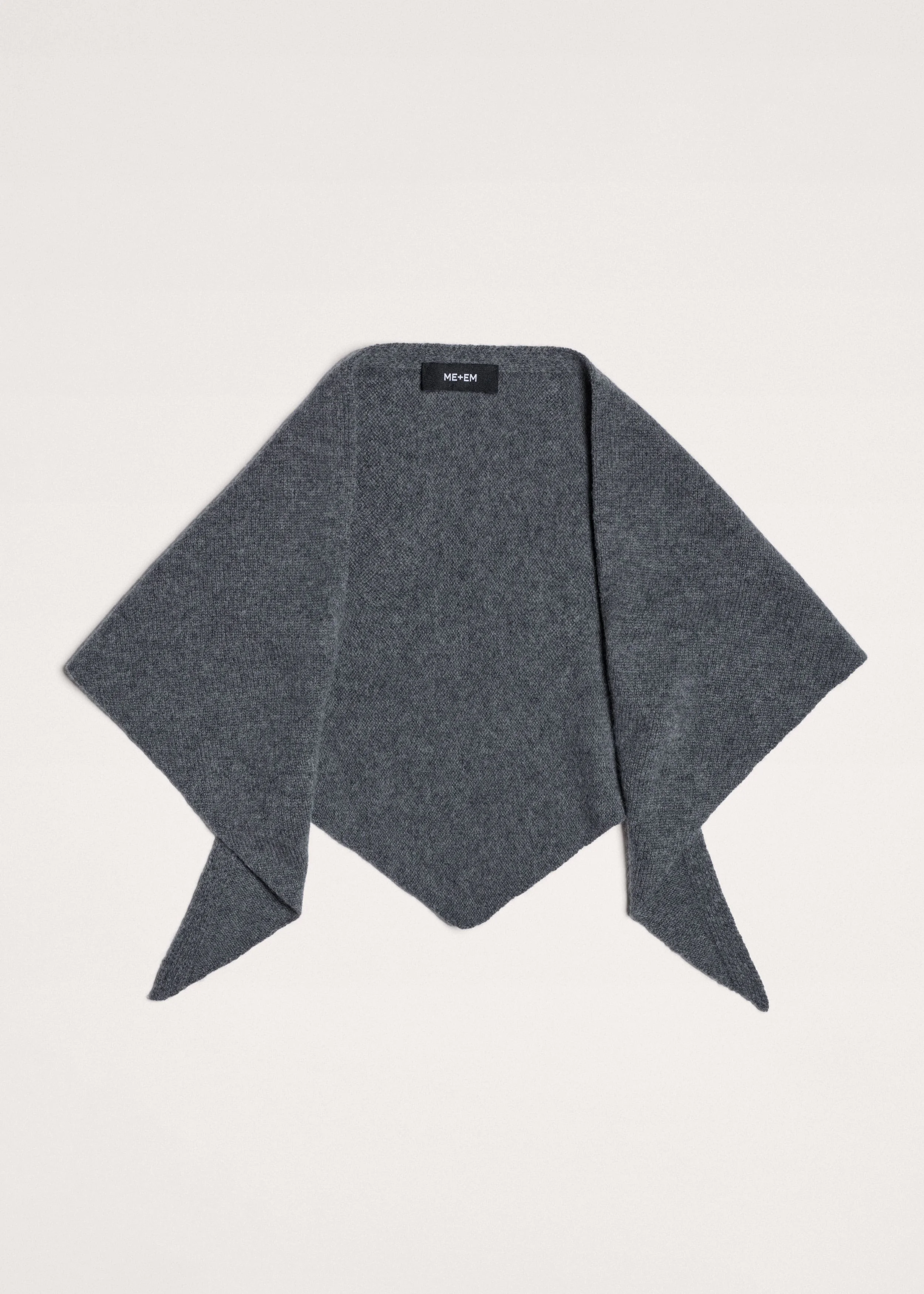 Mini Triangle Knit Scarf - 1