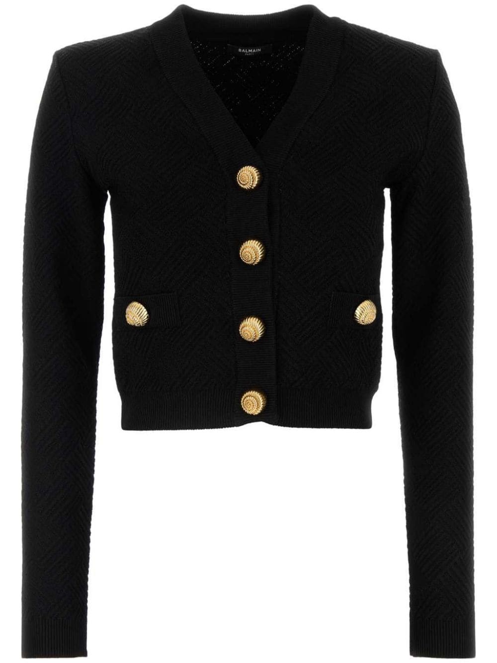 V-neck cardigan - 1