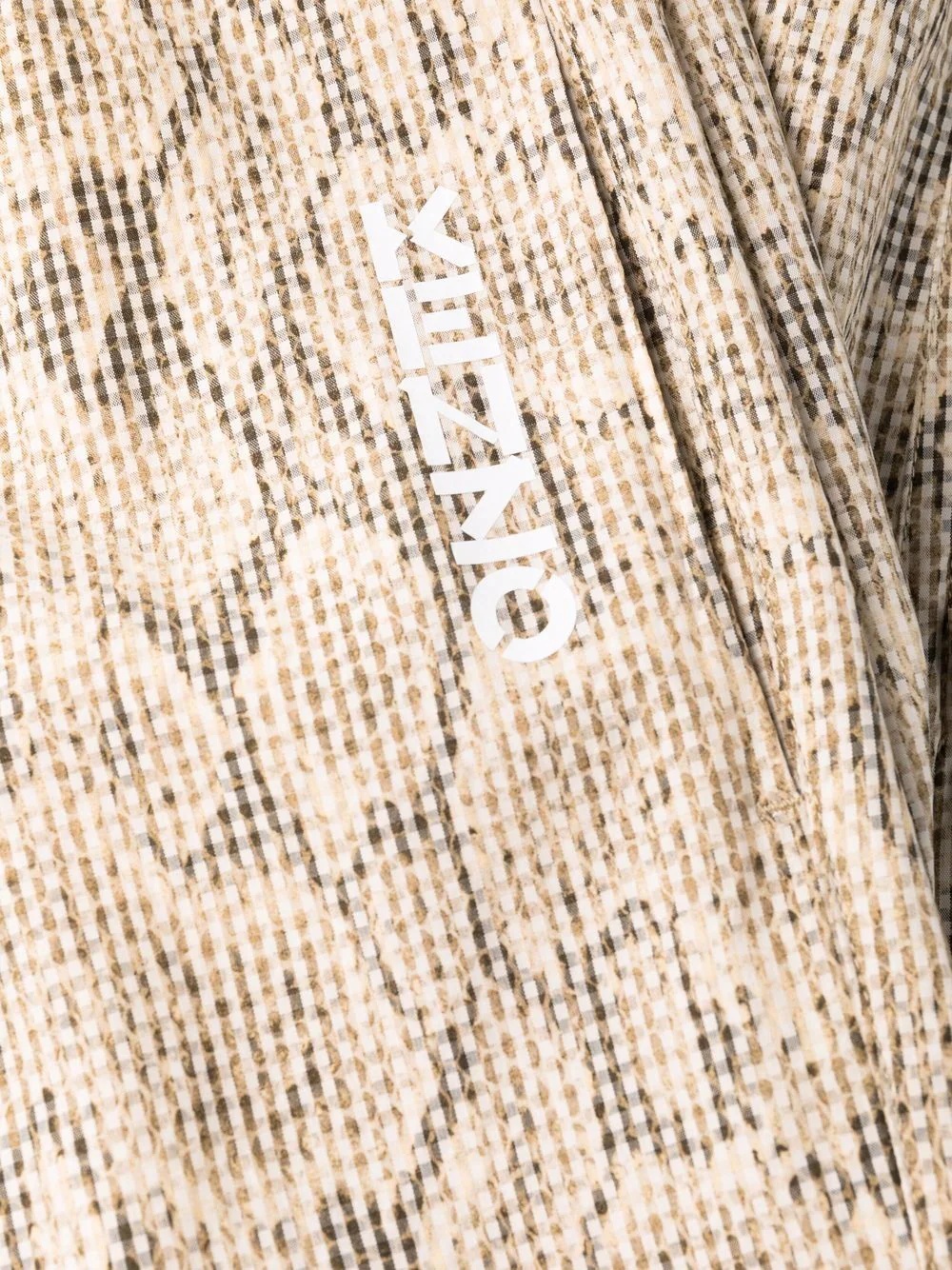 snakeskin-print trousers - 5