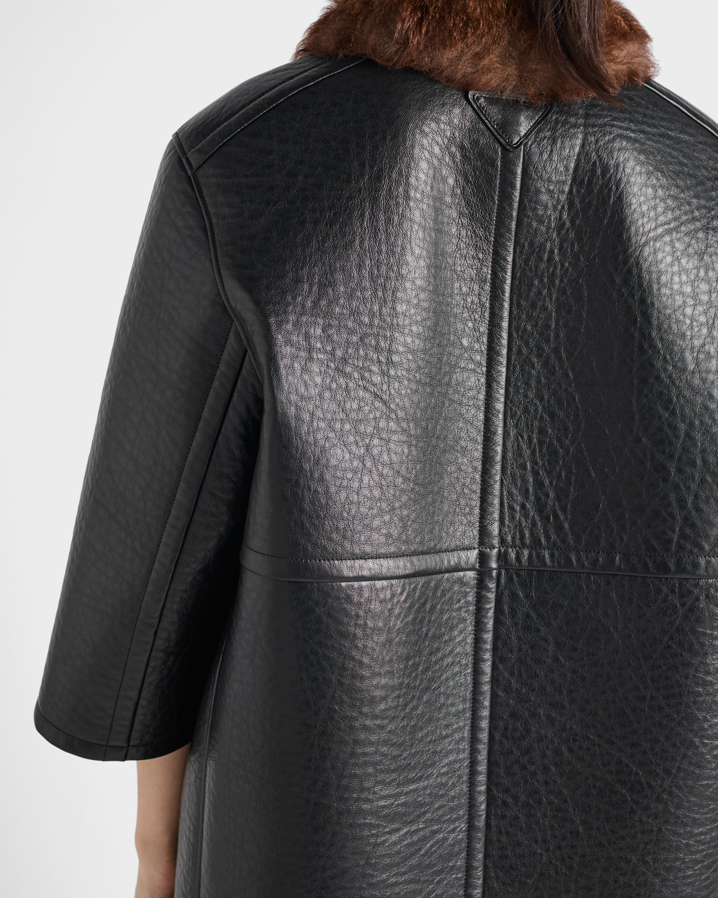 Bonded leather coat - 4