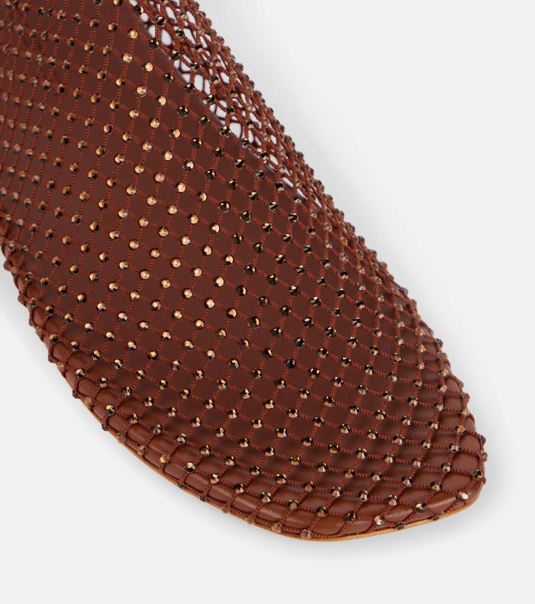 Minette crystal-embellished mesh flats - 5