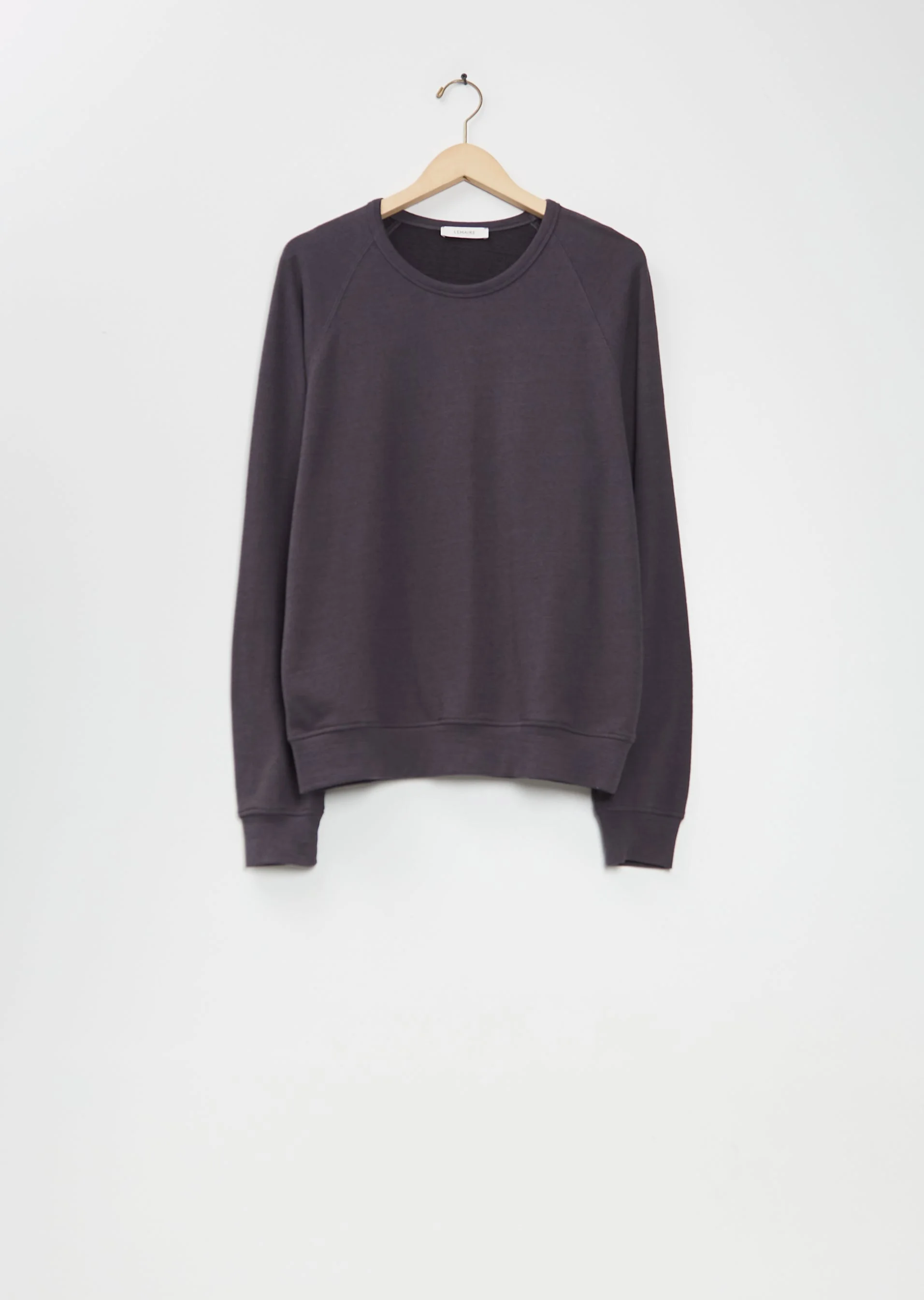 Crew Neck Cotton Wool Sweatshirt - 1