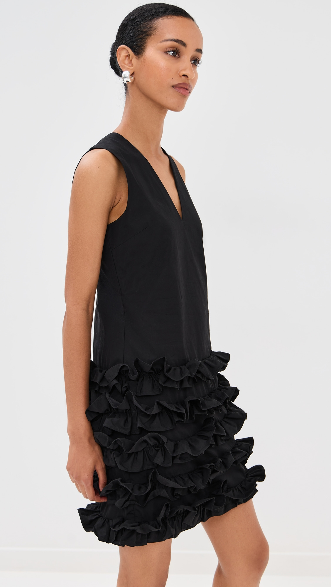 Scenic Cotton Frill Dress - 3