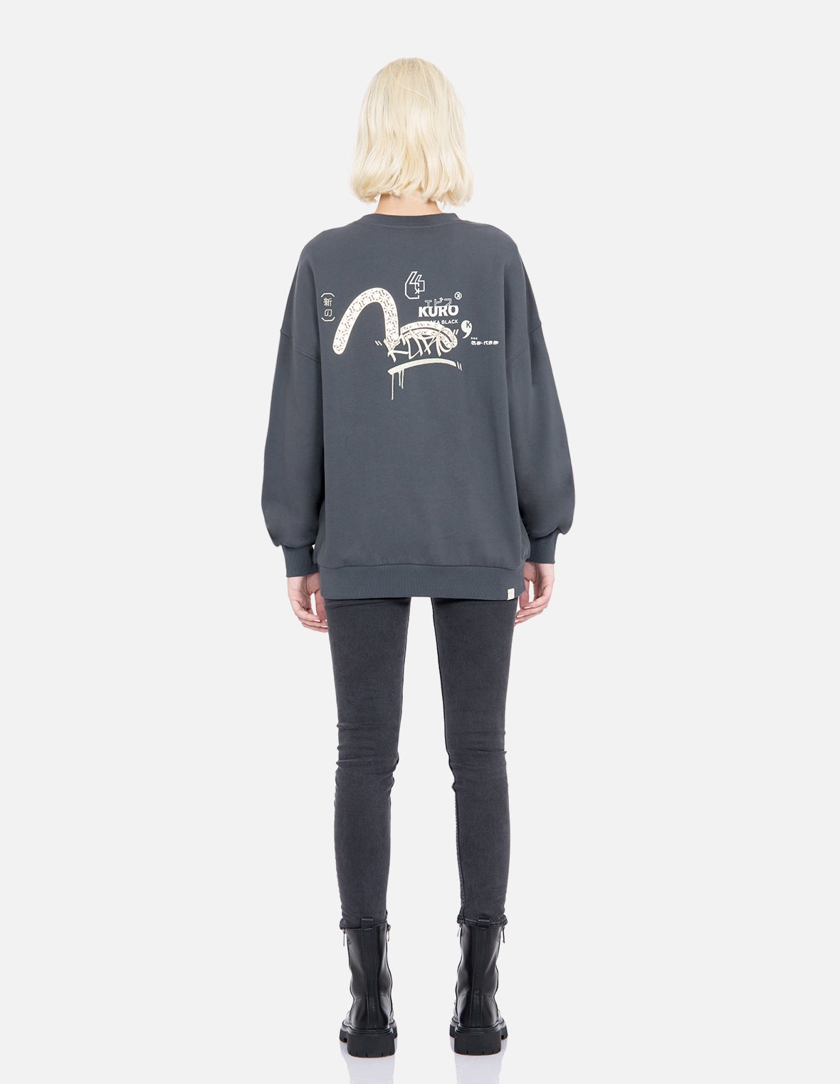 Graffiti Logo Print Sweatshirt - 5
