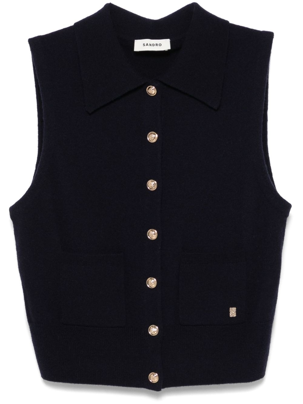 button-up vest - 1
