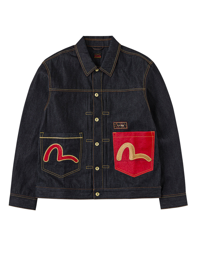 EVISU Year Of Horse Embroidery Denim Jacket outlook
