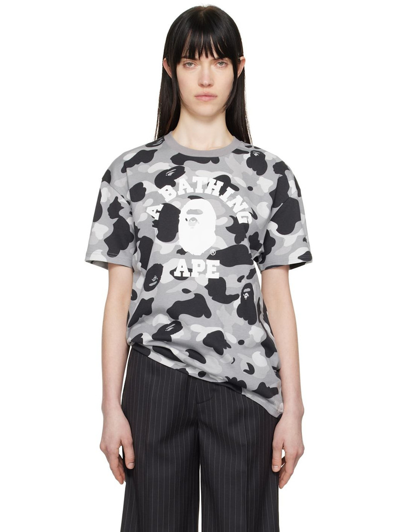 Gray 1st Camo College Oversized T-shirt 1