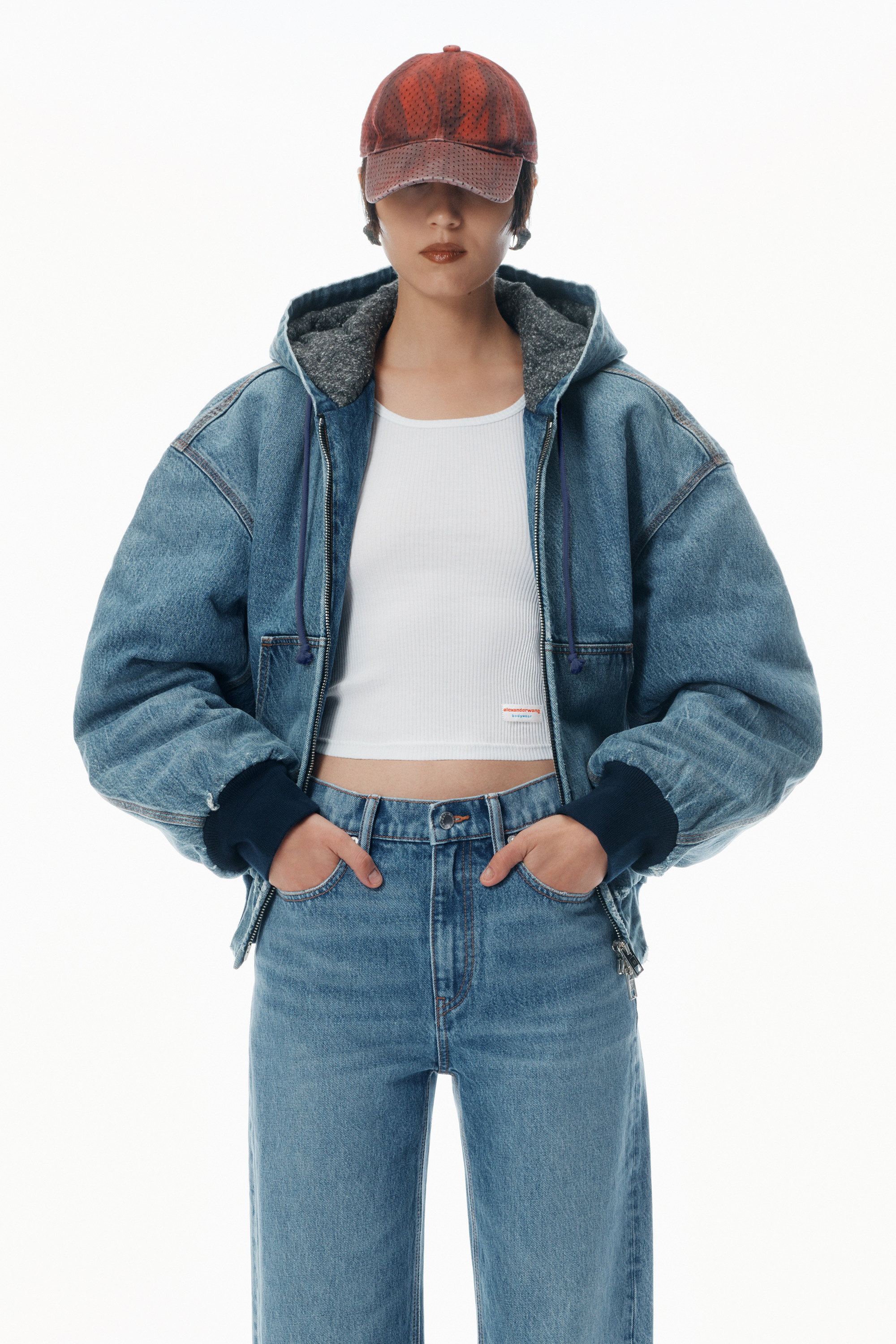 EZ Mid-Rise Jeans with logo pocket - 5